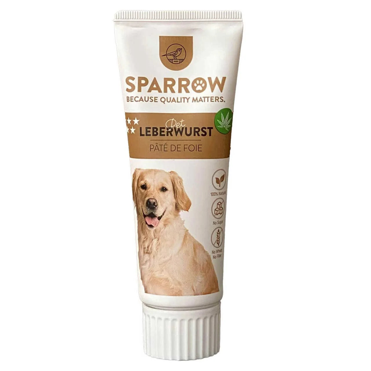 Sparrow Pet Dog Leberwurstpaste mit CBD 75g